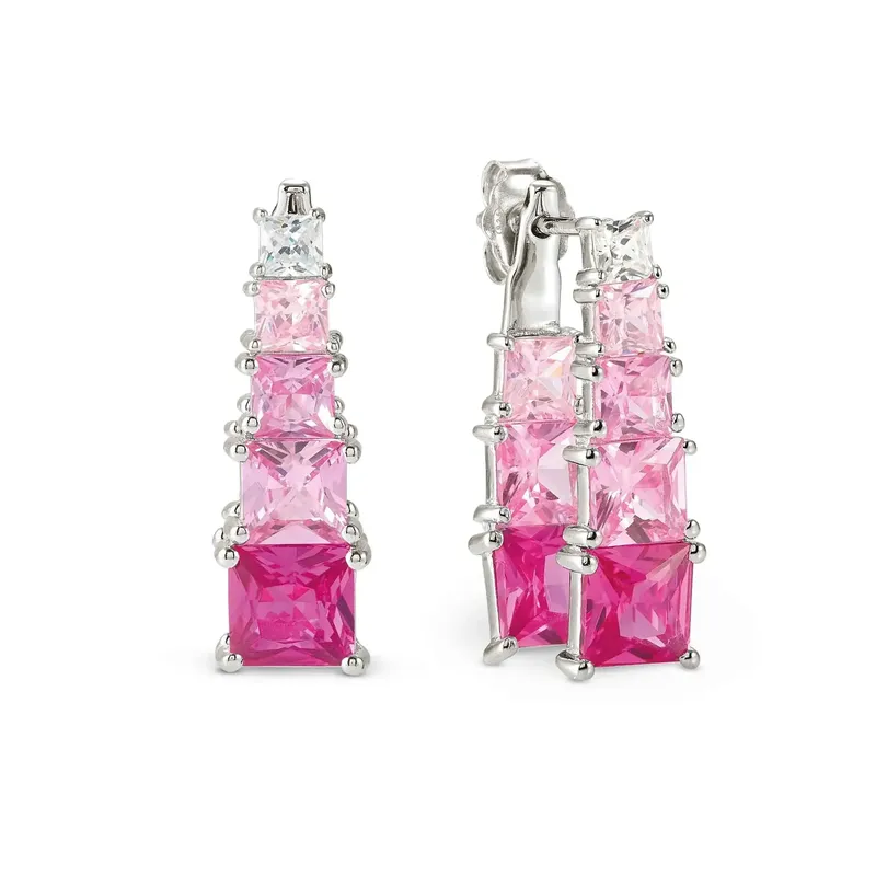 Nomination Daytonight Earrings with Cubic Zirconia, Sterling Silver - Image 2