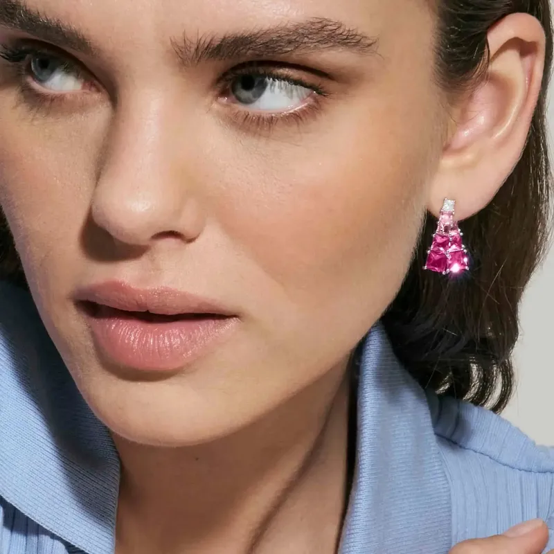Nomination Daytonight Earrings with Cubic Zirconia, Sterling Silver - Image 3