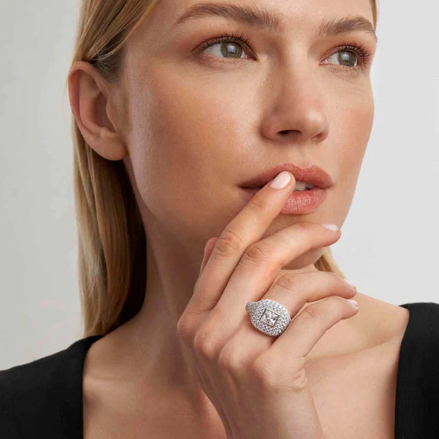Nomination Domina Ring, Square, Cubic Zirconia, Sterling Silver - Image 2