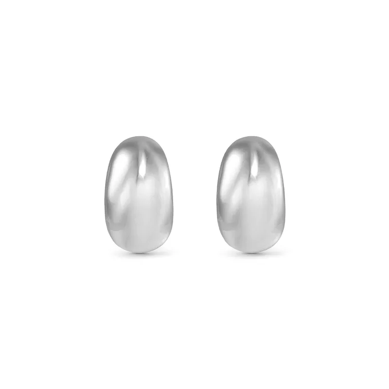 Nomination Ecclectica Small Silver Moon Hoop Earrings - Image 2