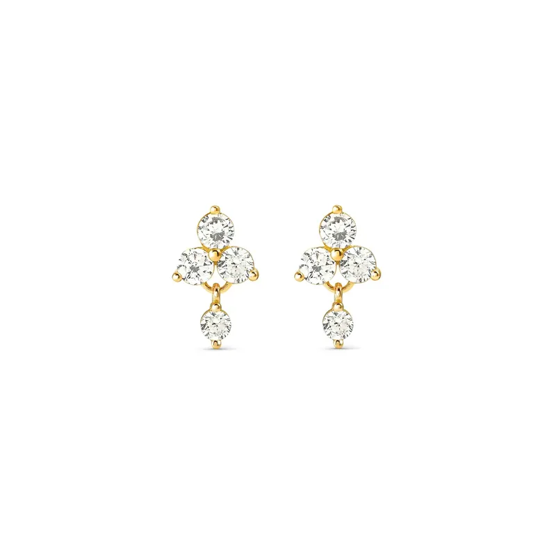 Nomination Elegant Life Bouquet Gold Stud Earrings - Image 2