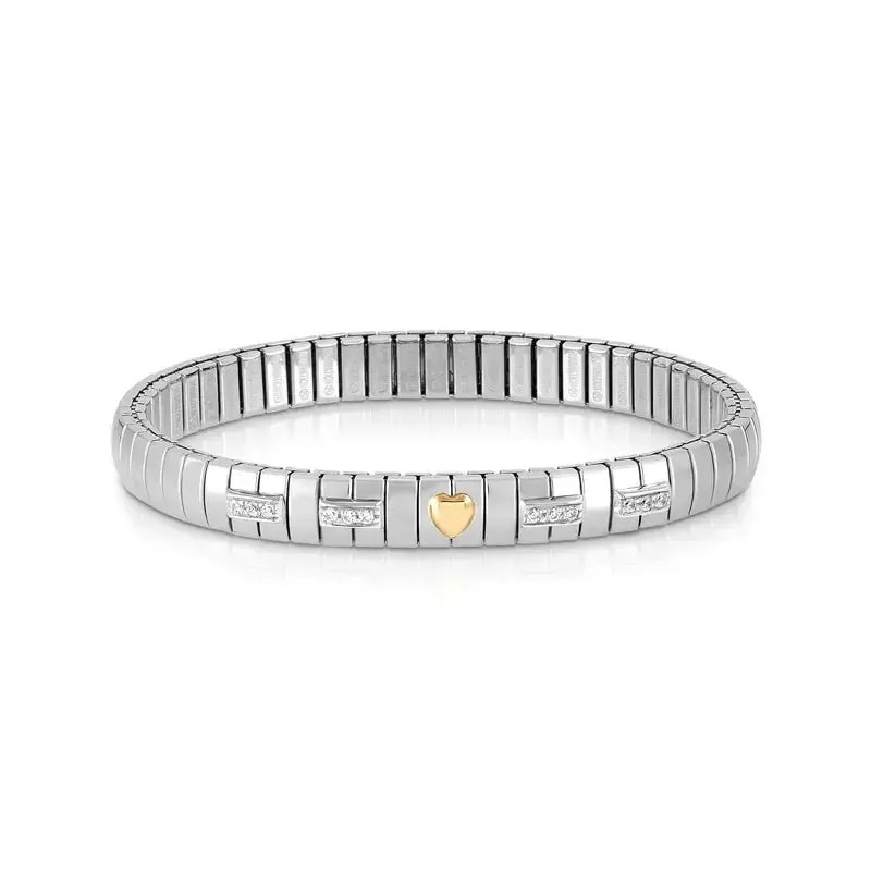 Nomination Extension 18K Gold Heart with Cubic Zirconia Bracelet
