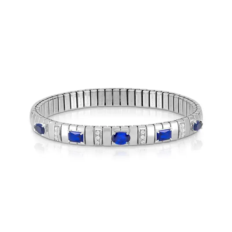 Nomination Extension Bracelet with Blue Cubic Zirconia