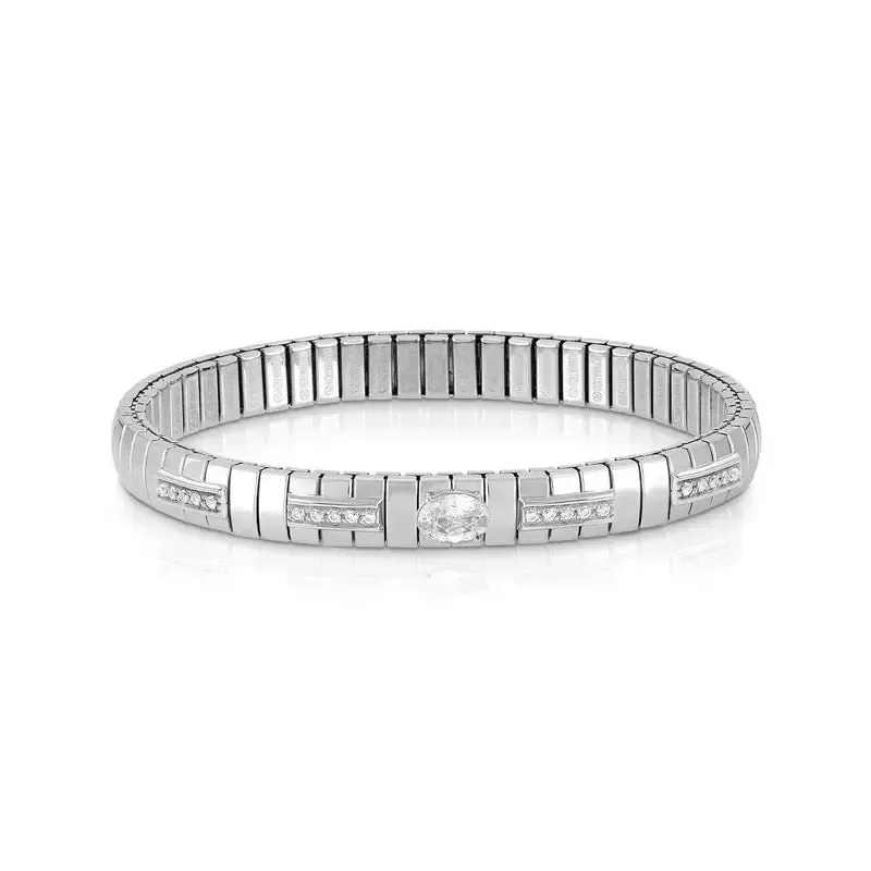 Nomination Extension Bracelet with White Oval Stone