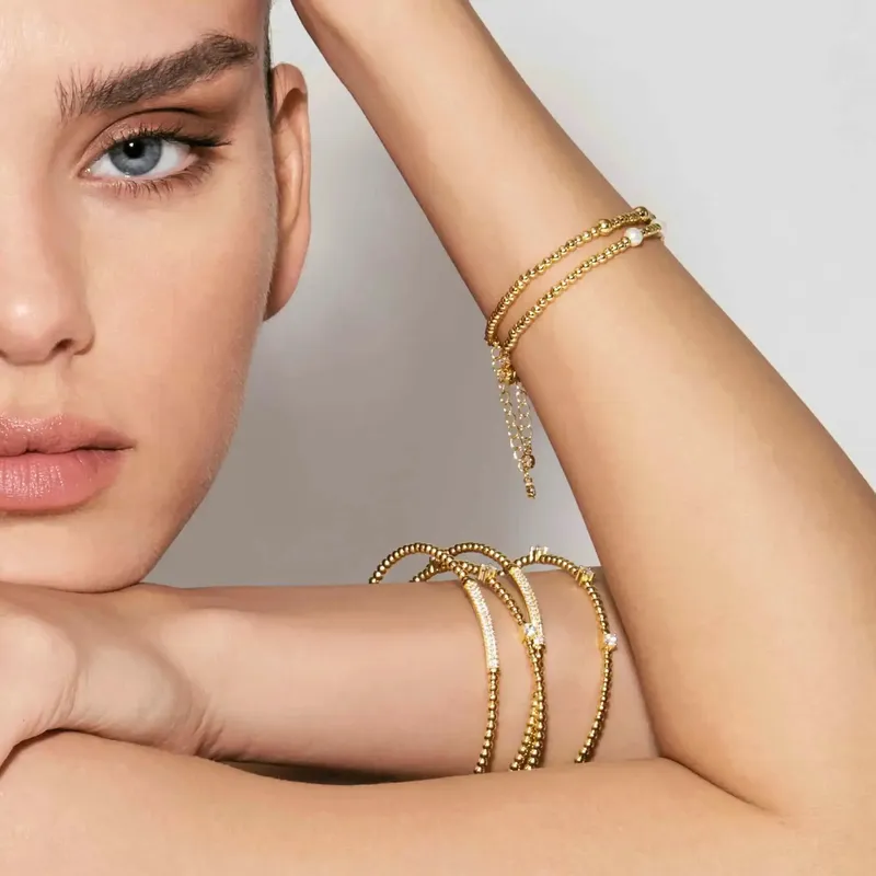 Nomination Fashion Era Bracelet with Spheres, PVD Yellow Gold - Image 3