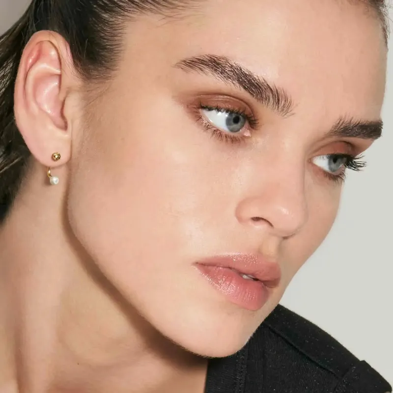 Nomination Fashion Era Earrings with Pearl, PVD Yellow Gold - Image 4