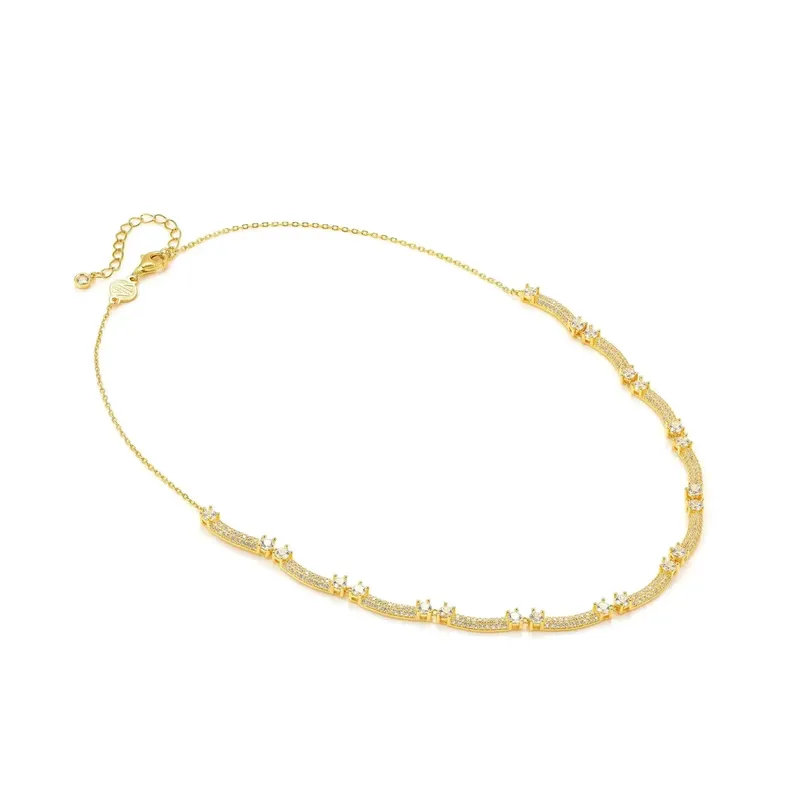 Nomination Fashion Era Necklace with Cubic Zirconia Pavé, PVD Yellow Gold - Image 3