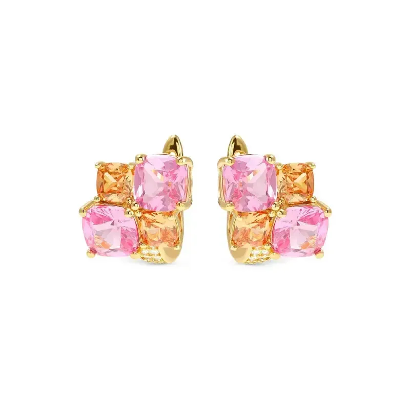 Nomination Gold Color Wave Aurora Cubic Zirconia Latch-Back Earrings - Image 3