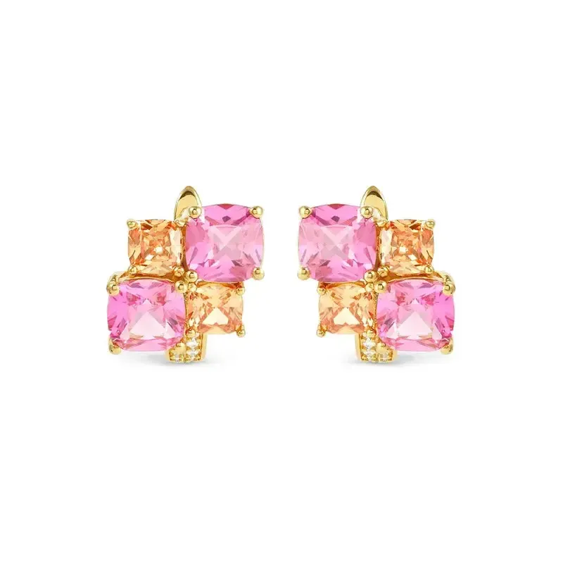 Nomination Gold Color Wave Aurora Cubic Zirconia Latch-Back Earrings - Image 4