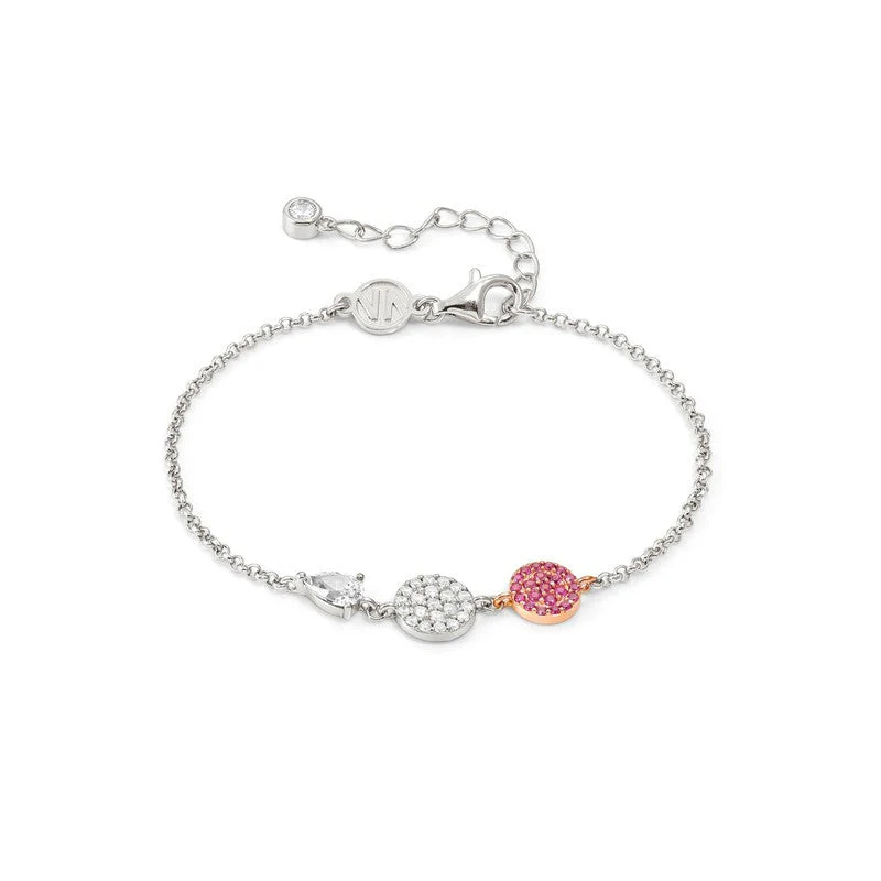 Nomination Lucentissima Circle Bracelet, Pear-Shape & Stone Pave