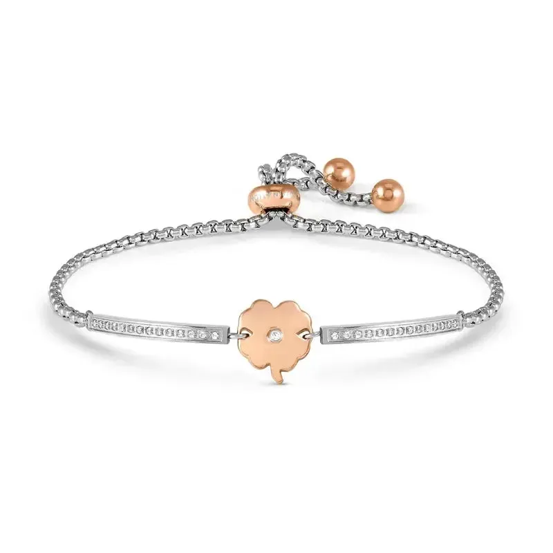 Nomination Milleluci Adjustable Stainless Steel Four-Leaf Clover Bracelet - Image 3