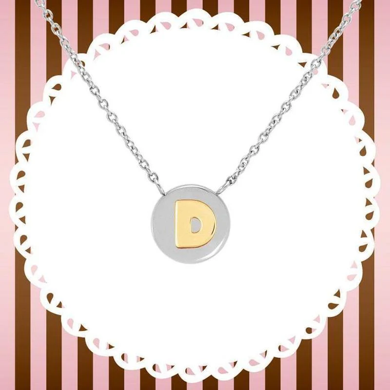Nomination My Bon Bon Necklace Letter D, 24K Gold - Image 2
