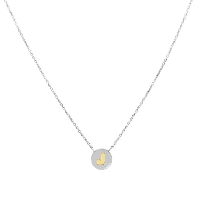 Nomination My Bon Bon Necklace Letter J, 24K Gold
