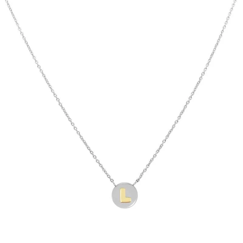 Nomination My Bon Bon Necklace Letter L, 24K Gold