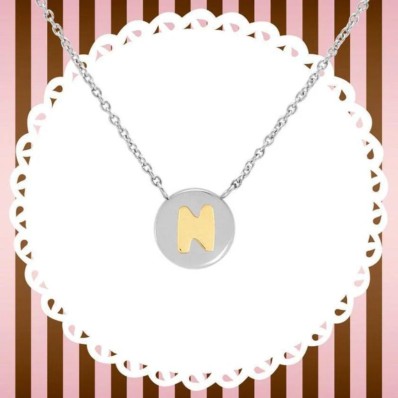 Nomination My Bon Bon Necklace Letter N, 24K Gold - Image 2