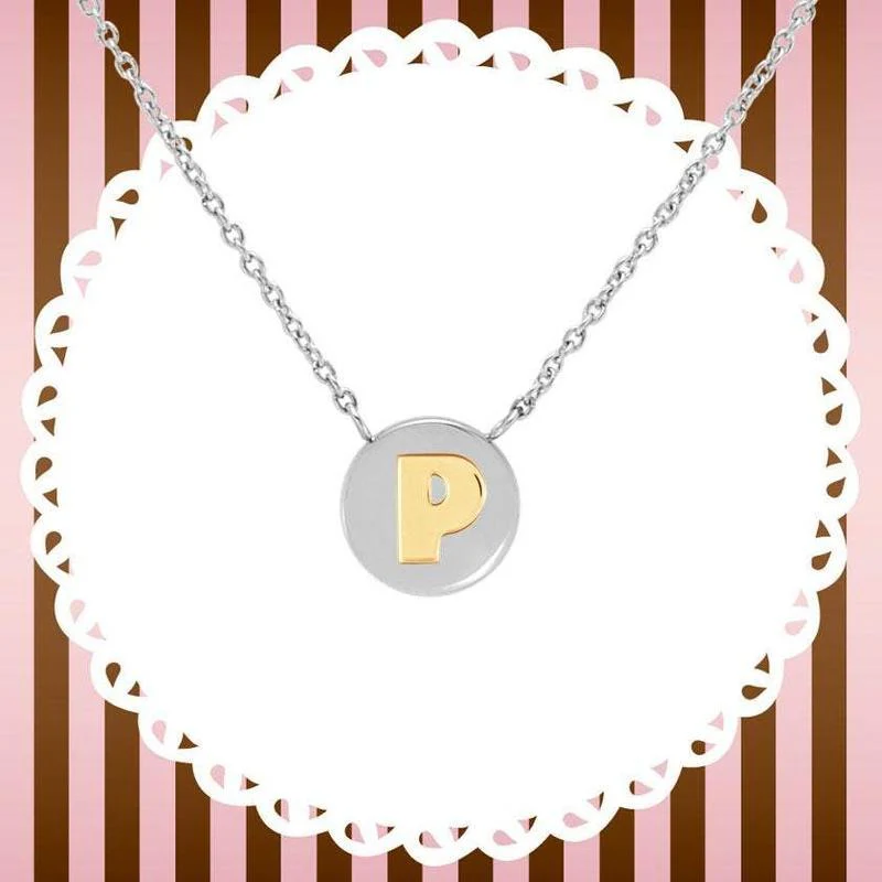 Nomination My Bon Bon Necklace Letter P, 24K Gold - Image 2