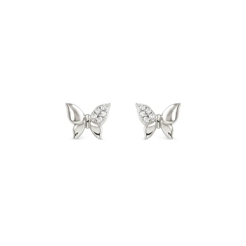 Nomination Petit Sparkle Dainty Butterfly Stud Earrings - Image 2