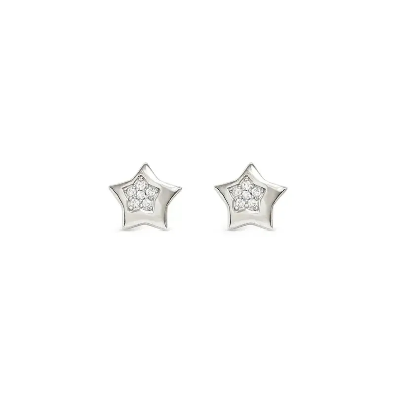Nomination Petit Sparkle Silver Star Stud Earrings - Image 4