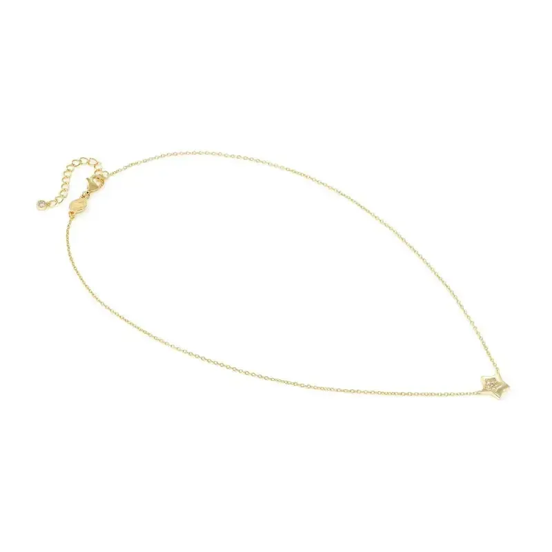 Nomination Petit Sparkle Sterling Gold Star Necklace - Image 2