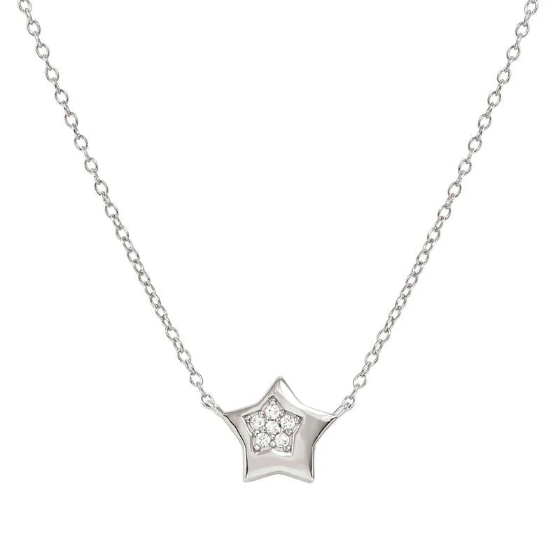 Nomination Petit Sparkle Sterling Silver Star Necklace
