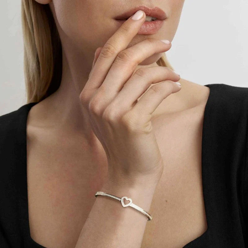 Nomination Pretty Bangle, Heart, Cubic Zirconia, Yellow PVD, Stainless Steel - Image 2