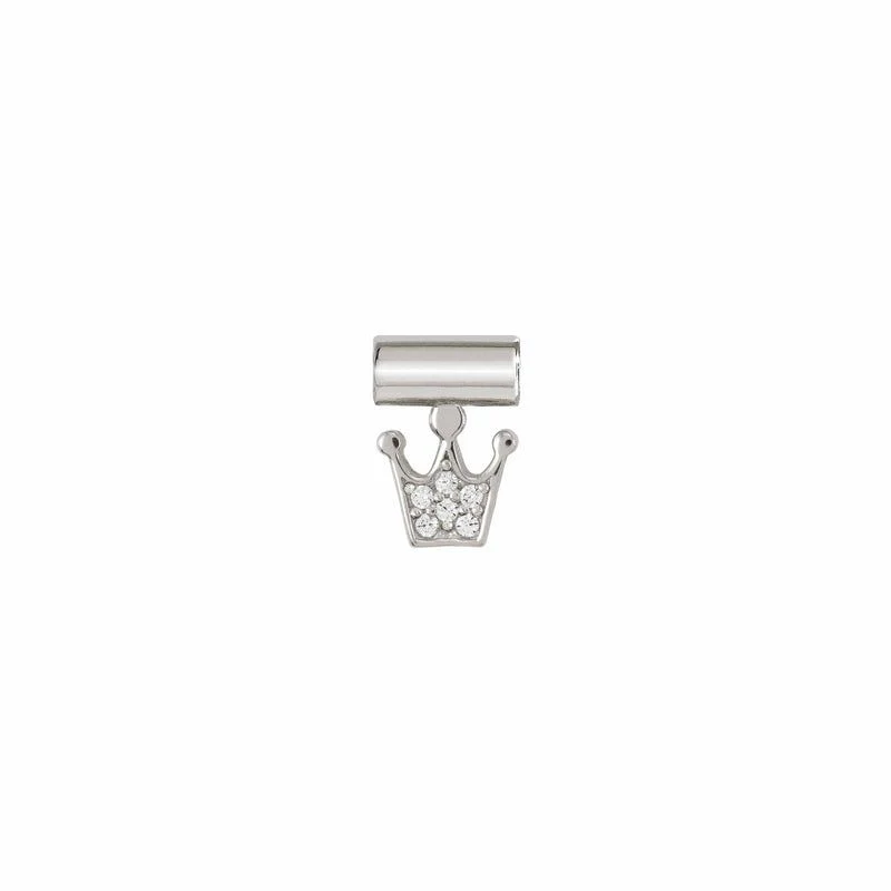 Nomination SeiMia Pendant, Crown, Cubic Zirconia, Silver