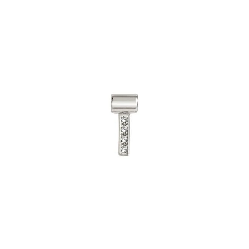 Nomination SeiMia Pendant, Letter I, Cubic Zirconia, Silver