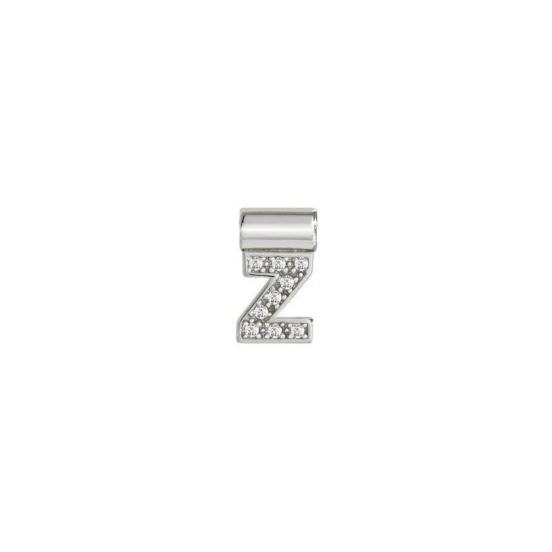 Nomination SeiMia Pendant, Letter Z, Cubic Zirconia, Silver
