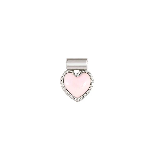 Nomination SeiMia Pendant, Pink Heart, Silver & Enamel