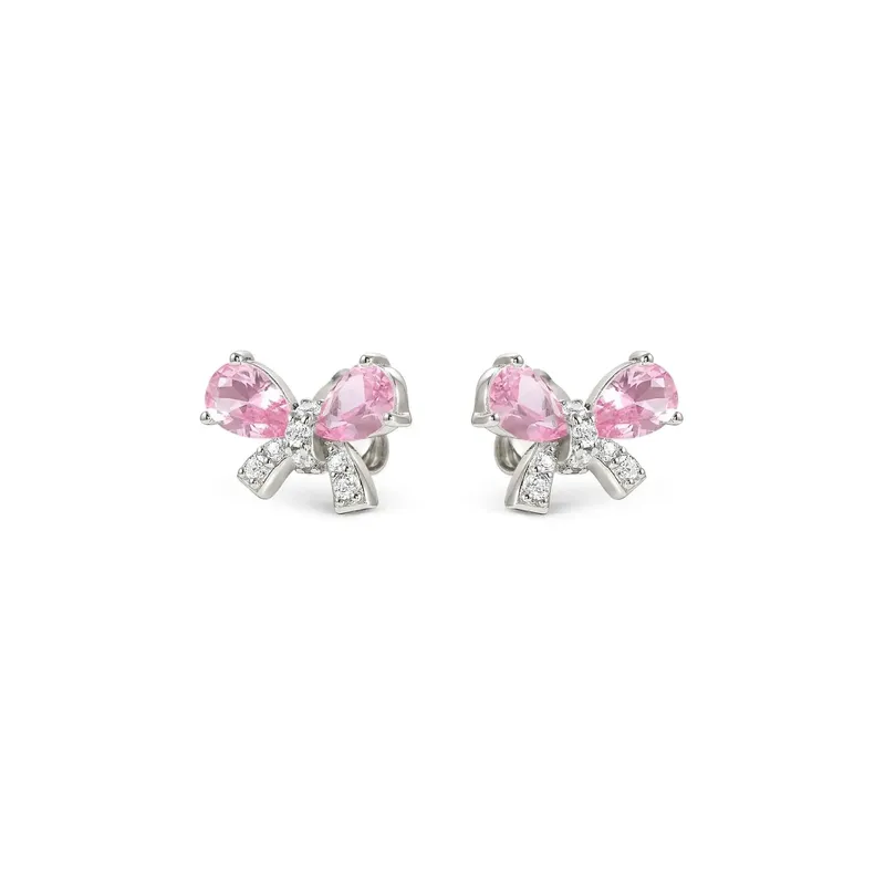 Nomination Shine Me Up Earrings, Bow with Cubic Zirconia, Sterling Silver - Image 2