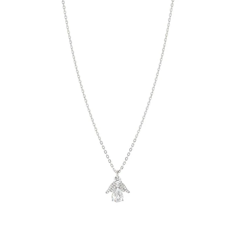 Nomination Shine Me Up Necklace, Angel with Cubic Zirconia, Sterling Silver - Image 2