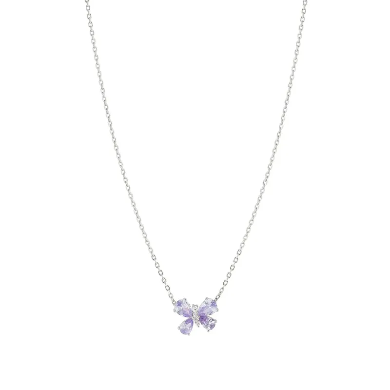 Nomination Shine Me Up Necklace, Butterfly with Cubic Zirconia, Sterling Silver - Image 2