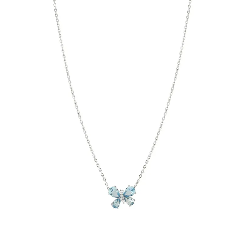 Nomination Shine Me Up Necklace, Butterfly with Cubic Zirconia, Sterling Silver - Image 2
