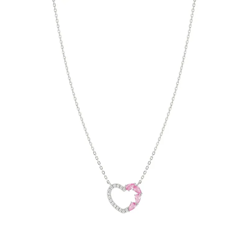 Nomination Shine Me Up Necklace, Heart with Cubic Zirconia, Sterling Silver - Image 2
