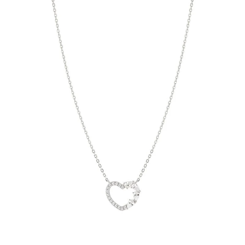 Nomination Shine Me Up Necklace, Heart with Cubic Zirconia, Sterling Silver - Image 2