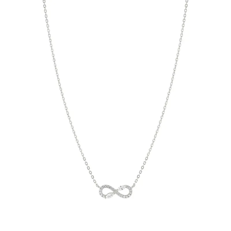 Nomination Shine Me Up Necklace, Infinity Symbol with Cubic Zirconia, Sterling Silver - Image 2