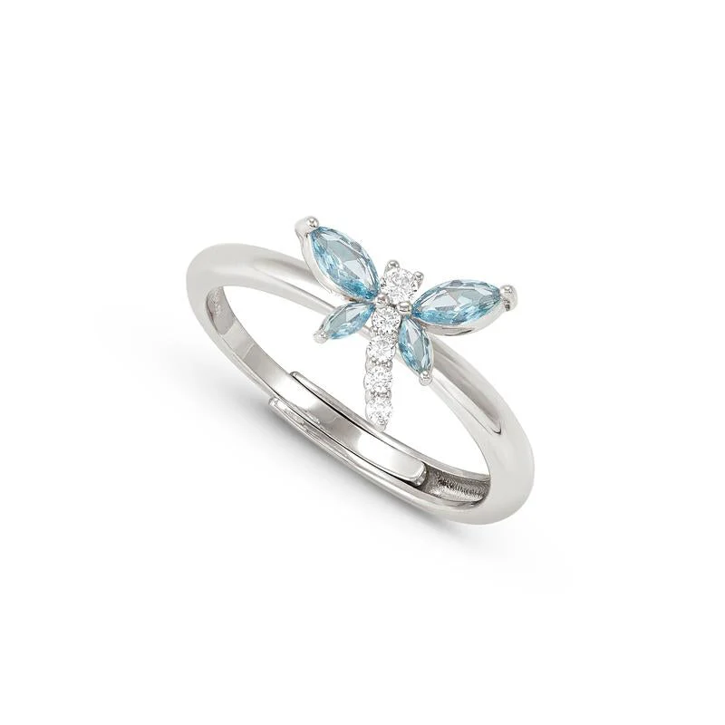 Nomination Shine Me Up Ring, Blue Dragonfly