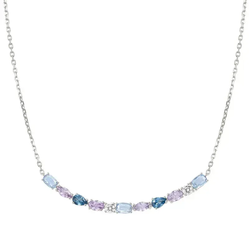 Nomination Silver Colour Wave Aurora Long Bar Necklace