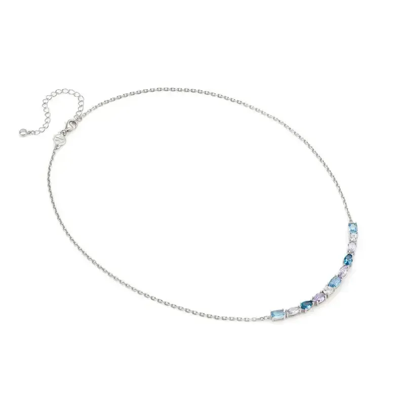 Nomination Silver Colour Wave Aurora Long Bar Necklace - Image 4