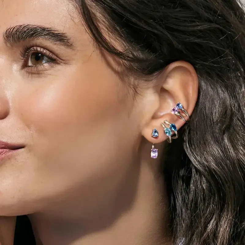 Nomination Silver Colour Wave Aurora Multi-Color Drop Earrings - Image 3