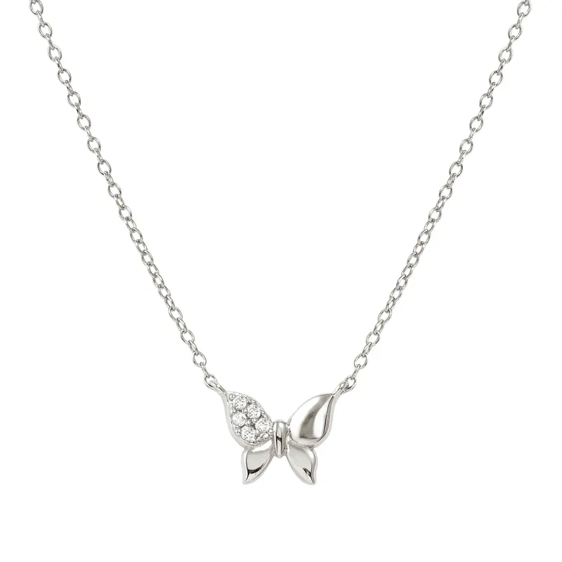 Nomination Silver Petit Sparkle Butterfly Necklace