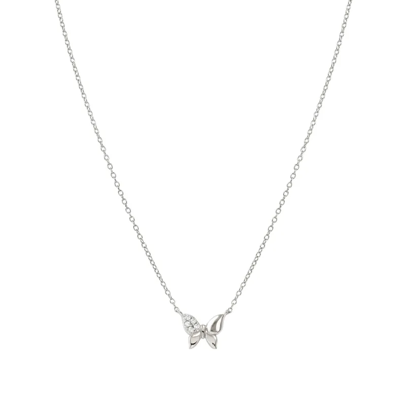 Nomination Silver Petit Sparkle Butterfly Necklace - Image 4