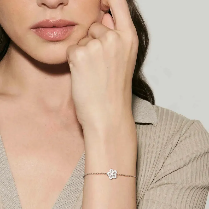 Nomination Sweetmadame Bracelet, Flower & Cubic Zirconia, Silver - Image 3