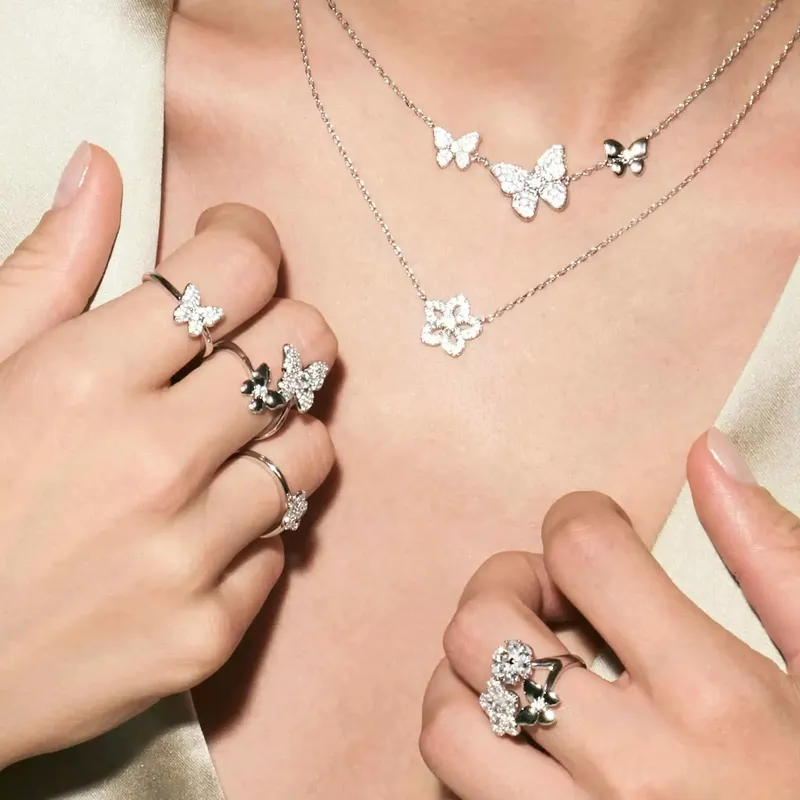 Nomination Sweetmadame Ring, Flowers & Butterfly Cubic Zirconia, Silver - Image 3