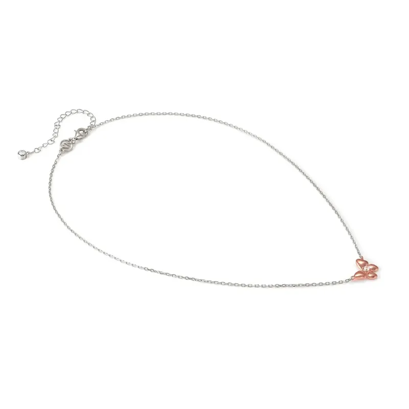 Nomination Sweetmadame Necklace, Butterfly with Cubic Zirconia, Rose Gold - Image 2