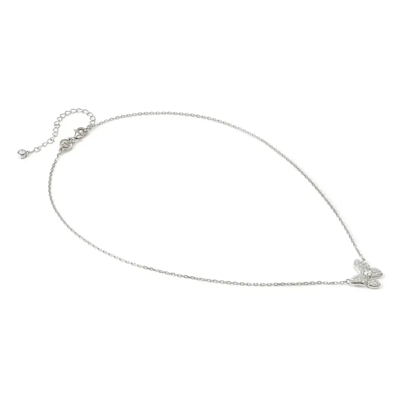 Nomination Sweetmadame Necklace, Butterfly with Cubic Zirconia, Sterling Silver - Image 3