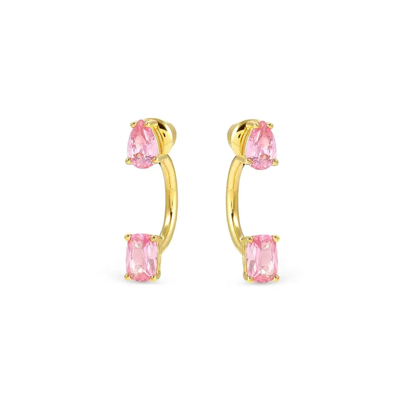 Nomination Yellow Gold Ear Jackets with Sparking Cubic Zirconia - Image 4