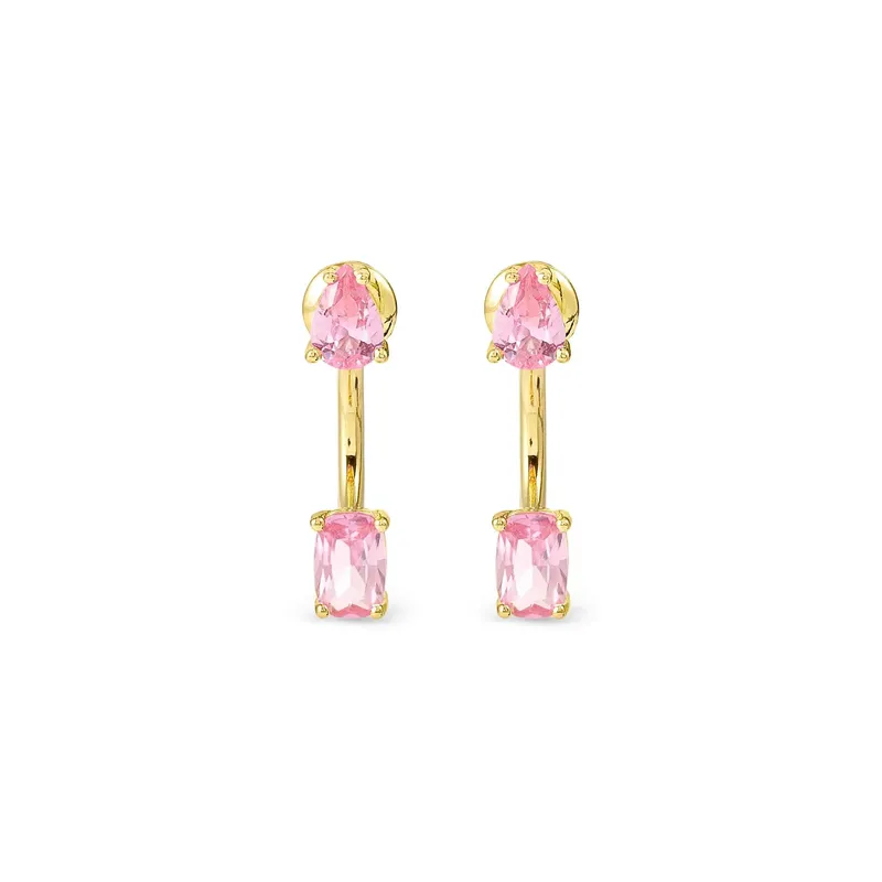Nomination Yellow Gold Ear Jackets with Sparking Cubic Zirconia - Image 5