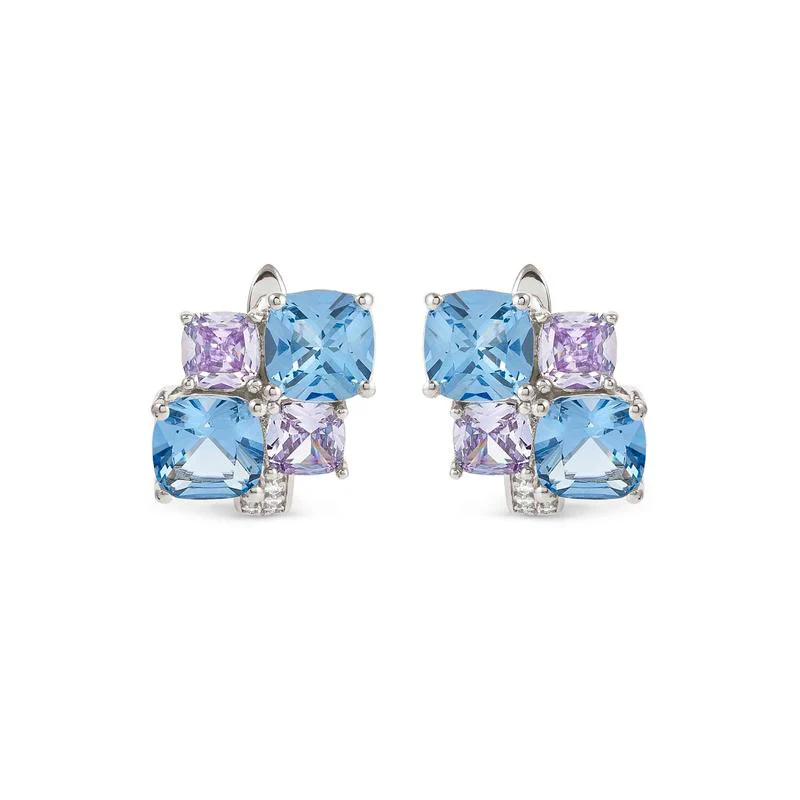 Nomination Silver Colour Wave Aurora Cubic Zirconia Latch-Back Earrings - Image 4