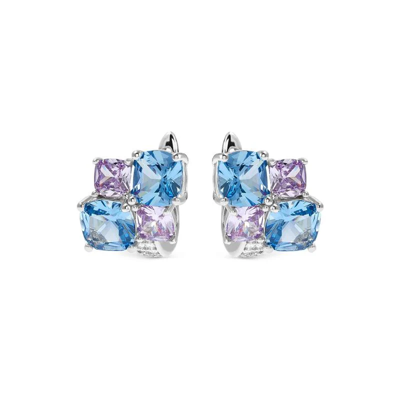 Nomination Silver Colour Wave Aurora Cubic Zirconia Latch-Back Earrings - Image 5